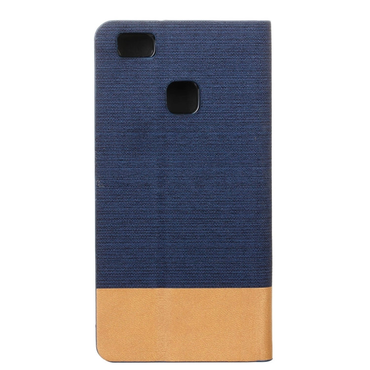 For Huawei  P9 Lite Canvas Pattern PU + TPU Horizontal Flip Leather Case with Holder & Card Slots