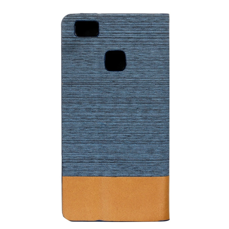 For Huawei  P9 Lite Canvas Pattern PU + TPU Horizontal Flip Leather Case with Holder & Card Slots