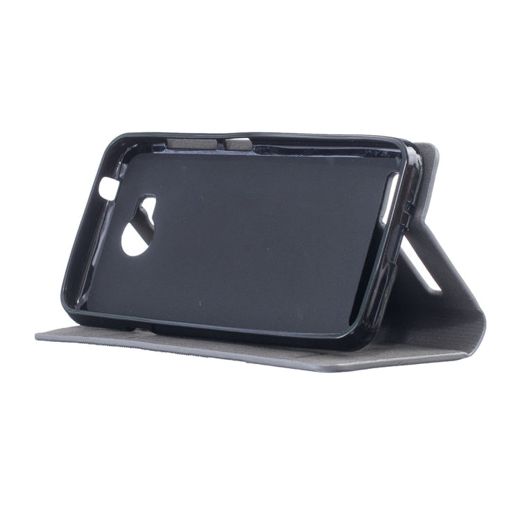 For Huawei  Y3 II Canvas Pattern PU + TPU Horizontal Flip Leather Case with Holder & Card Slots