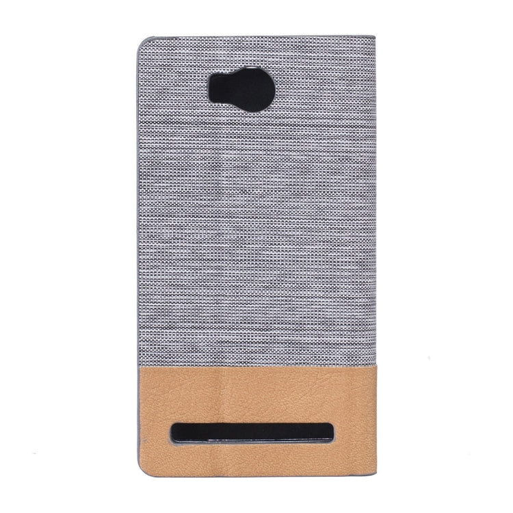 For Huawei  Y3 II Canvas Pattern PU + TPU Horizontal Flip Leather Case with Holder & Card Slots