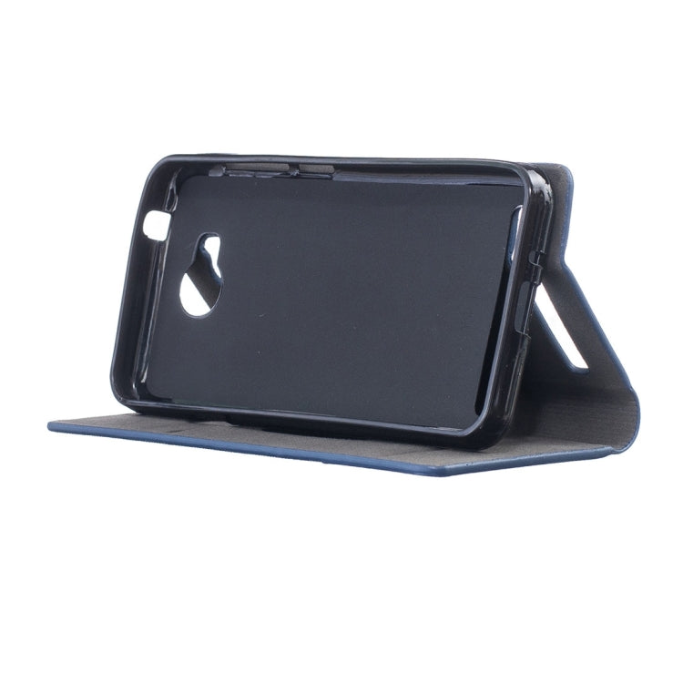 For Huawei  Y3 II Canvas Pattern PU + TPU Horizontal Flip Leather Case with Holder & Card Slots