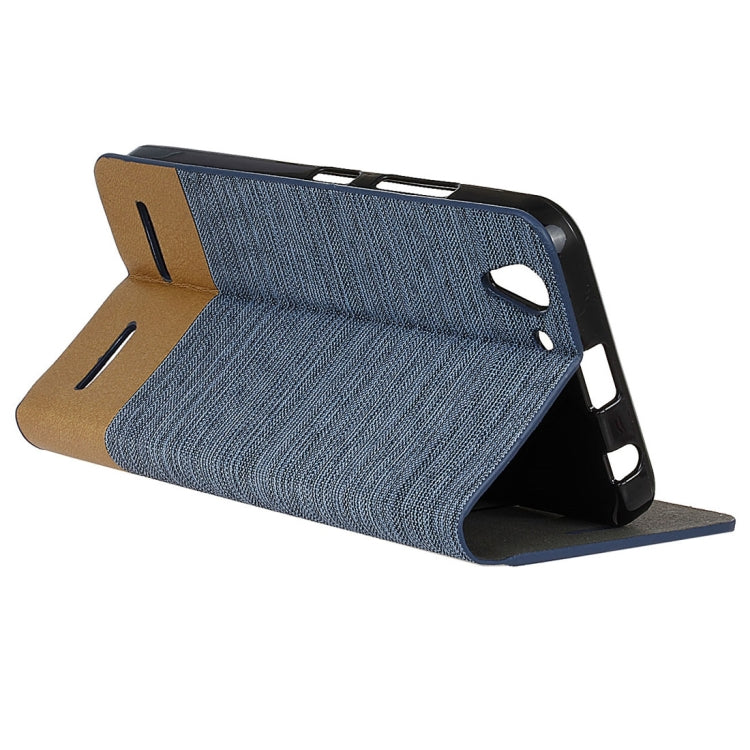 For Lenovo  Vibe K5 Canvas Pattern PU + TPU Horizontal Flip Leather Case with Holder & Card Slots