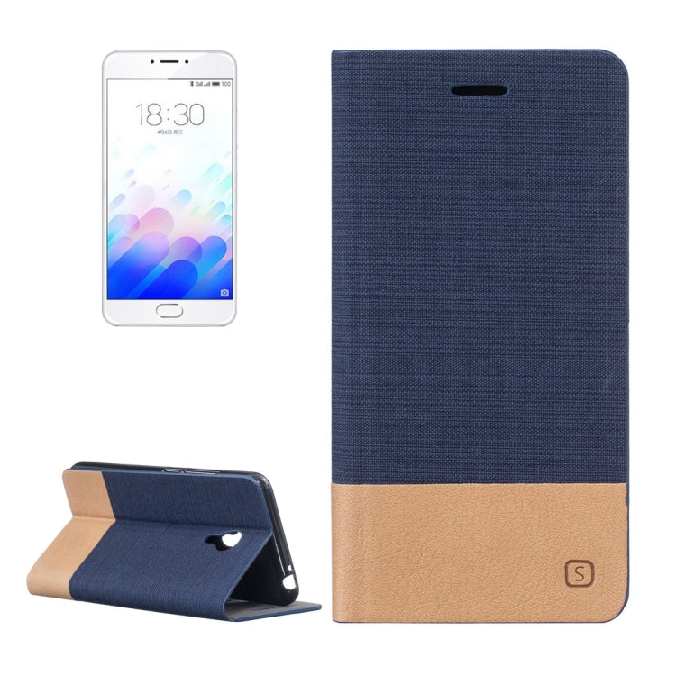 For Meizu  For Meizu  M3 Note / Meilan Note 3 Canvas Pattern PU + TPU Horizontal Flip Leather Case with Holder & Card Slots