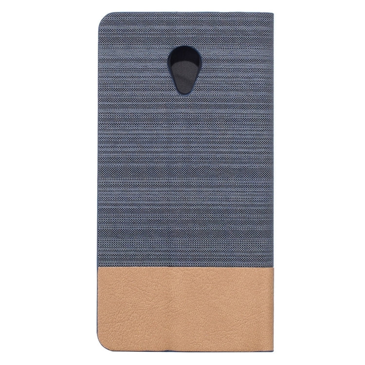 For Meizu  MX6 Canvas Pattern PU + TPU Horizontal Flip Leather Case with Holder & Card Slots