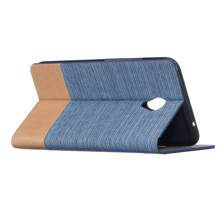 For Meizu  MX6 Canvas Pattern PU + TPU Horizontal Flip Leather Case with Holder & Card Slots