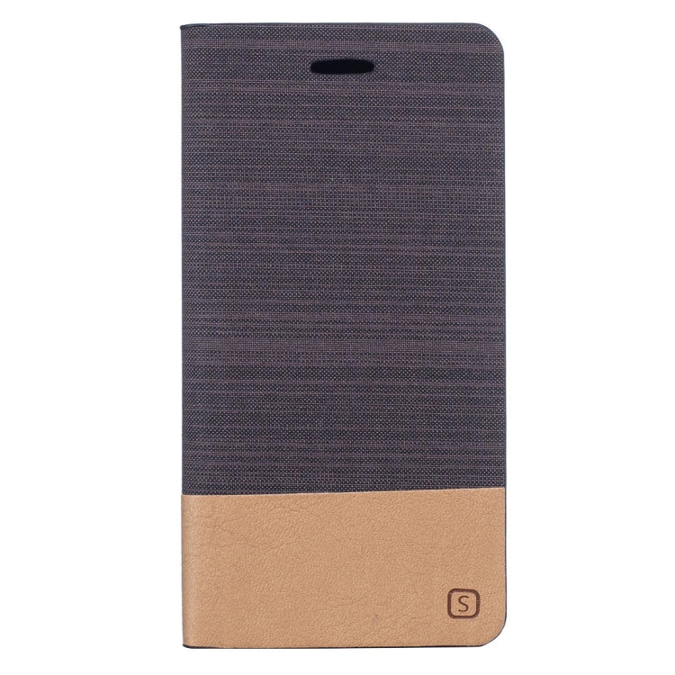 For Meizu  MX6 Canvas Pattern PU + TPU Horizontal Flip Leather Case with Holder & Card Slots
