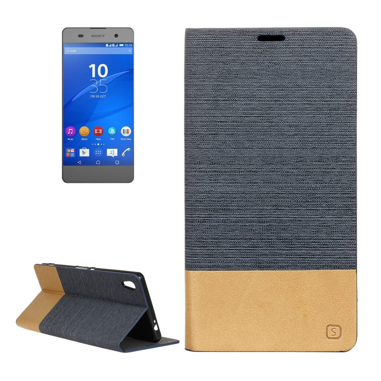 For Sony Xperia C6 Canvas Pattern PU + TPU Horizontal Flip Leather Case with Holder & Card Slots