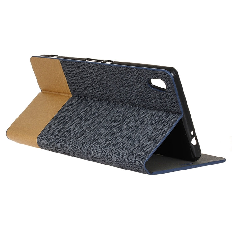 For Sony Xperia C6 Canvas Pattern PU + TPU Horizontal Flip Leather Case with Holder & Card Slots