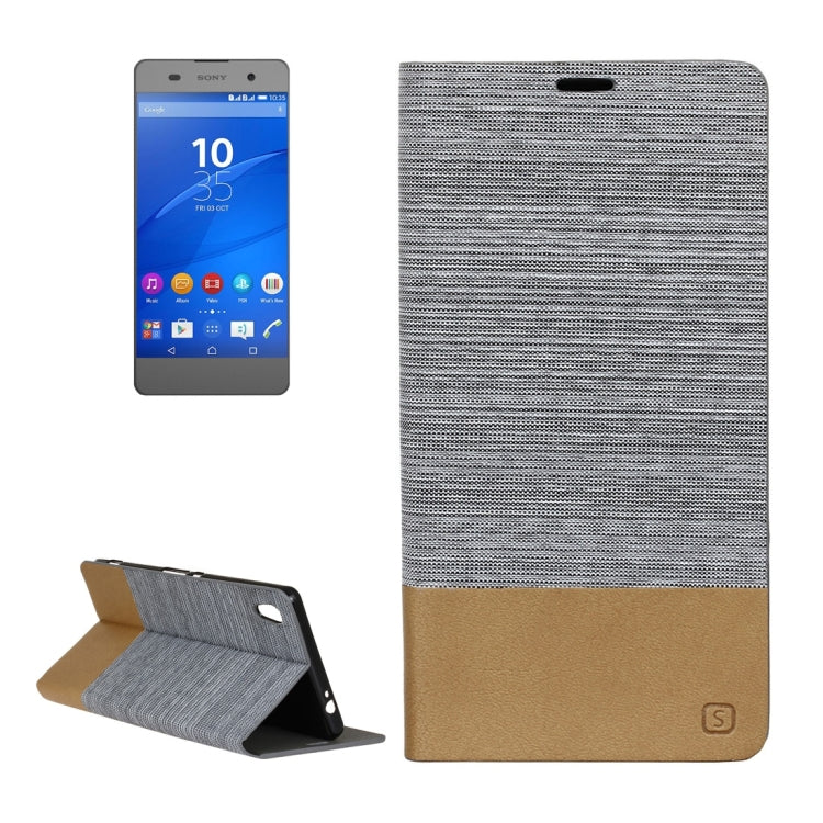 For Sony Xperia C6 Canvas Pattern PU + TPU Horizontal Flip Leather Case with Holder & Card Slots