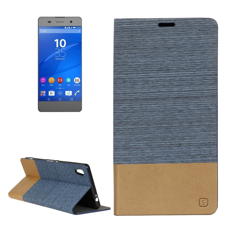 For Sony Xperia C6 Canvas Pattern PU + TPU Horizontal Flip Leather Case with Holder & Card Slots