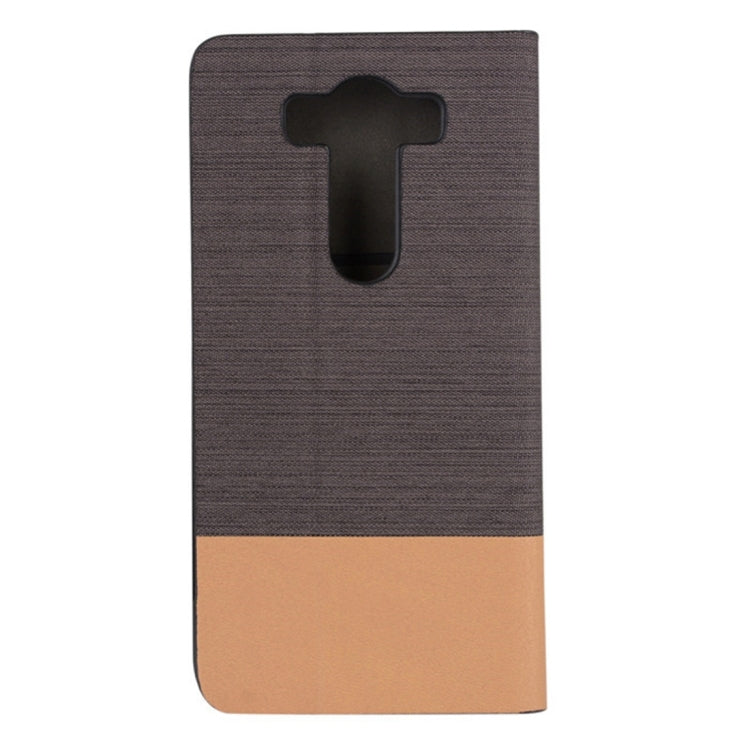 For LG V10 Canvas Pattern PU + TPU Horizontal Flip Leather Case with Holder & Card Slots