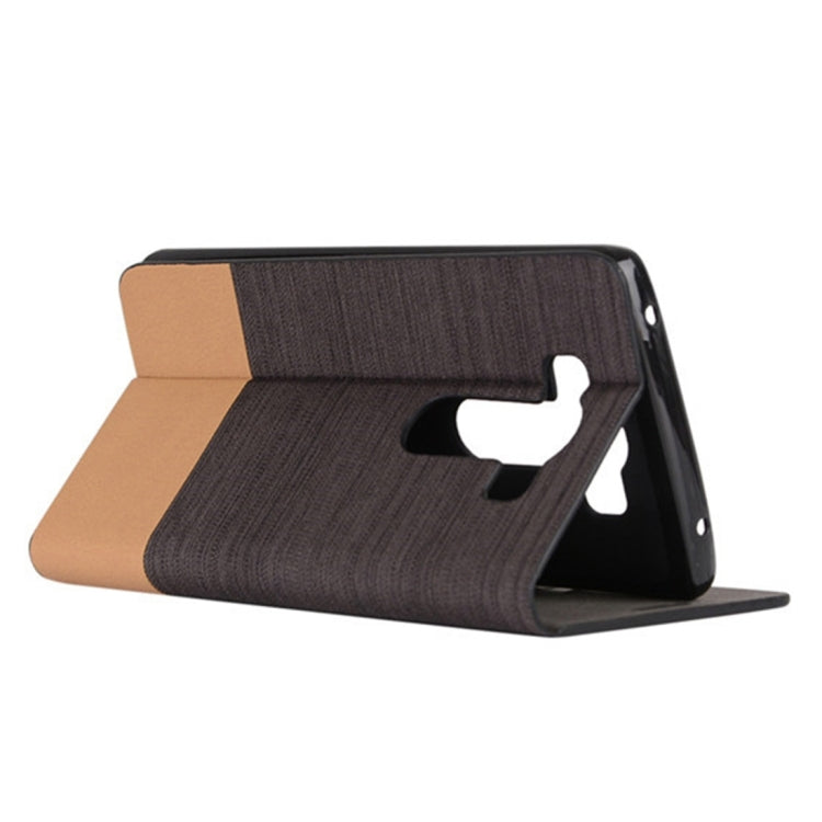 For LG V10 Canvas Pattern PU + TPU Horizontal Flip Leather Case with Holder & Card Slots