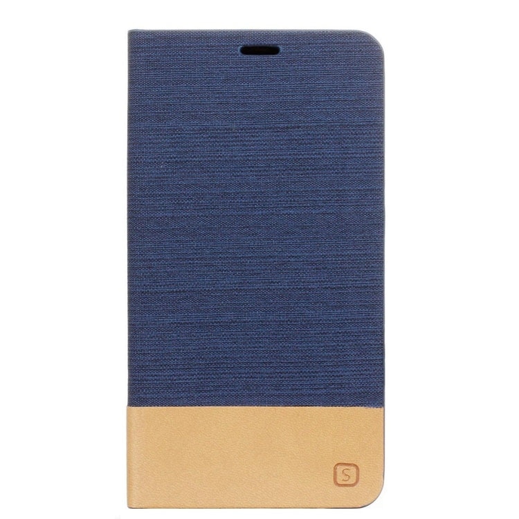 For Motorola Moto X Play Canvas Pattern PU + TPU Horizontal Flip Leather Case with Holder & Card Slots