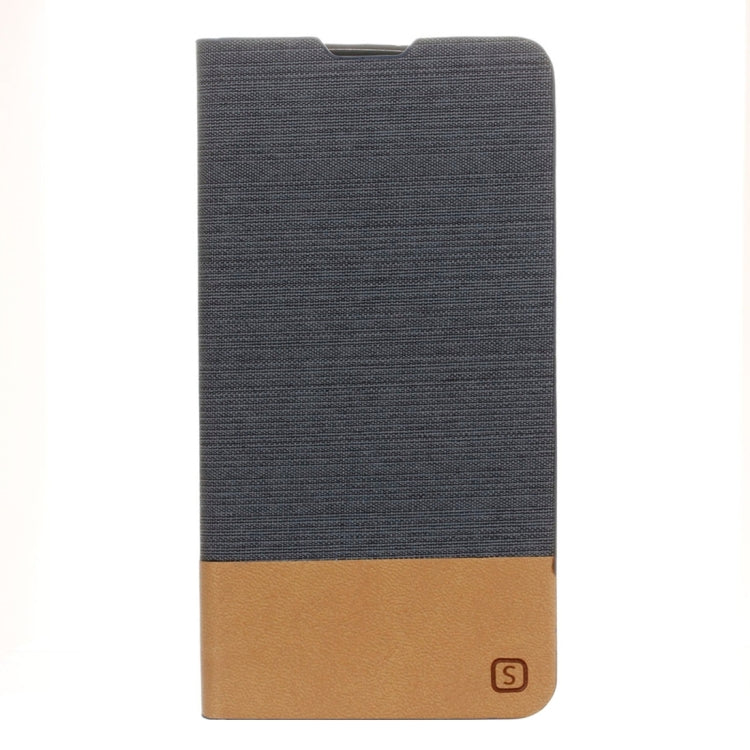 LG K10 Canvas Pattern PU + TPU Horizontal Flip Leather Case with Holder & Card Slots