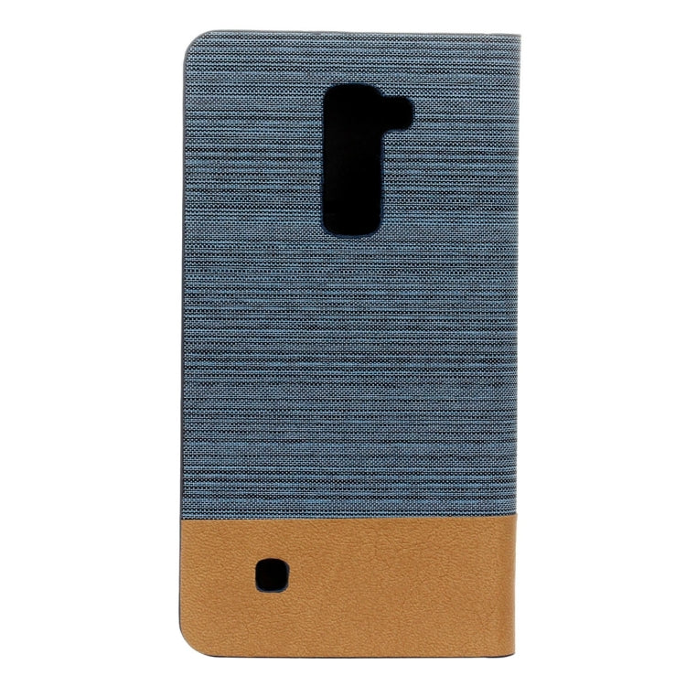 LG K10 Canvas Pattern PU + TPU Horizontal Flip Leather Case with Holder & Card Slots
