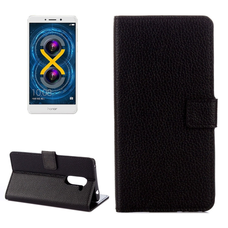 For Huawei  Honor 6X Litchi Texture Horizontal Flip Leather Case with Holder & Card Slots & Wallet