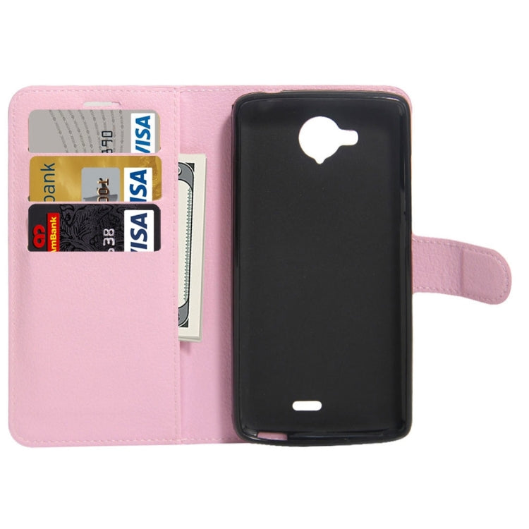 For ZTE Blade A315 Mini Litchi Texture Horizontal Flip PU Leather Case with Holder & Card Slots & Wallet