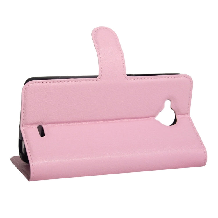 For ZTE Blade A315 Mini Litchi Texture Horizontal Flip PU Leather Case with Holder & Card Slots & Wallet