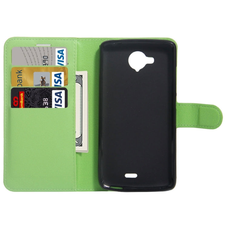 For ZTE Blade A315 Mini Litchi Texture Horizontal Flip PU Leather Case with Holder & Card Slots & Wallet