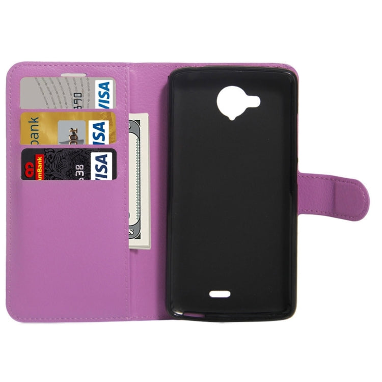 For ZTE Blade A315 Mini Litchi Texture Horizontal Flip PU Leather Case with Holder & Card Slots & Wallet