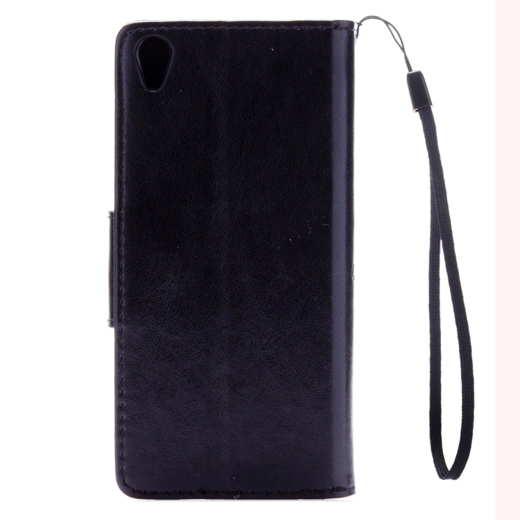 For Sony Xperia XA Butterflies Embossing Horizontal Flip Leather Case with Holder & Card Slots & Wallet & Lanyard