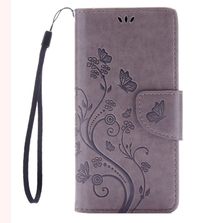 For Sony Xperia XA Butterflies Embossing Horizontal Flip Leather Case with Holder & Card Slots & Wallet & Lanyard