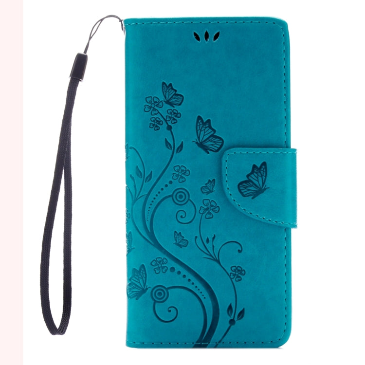 For Sony Xperia X Performance Butterflies Embossing Horizontal Flip Leather Case with Holder & Card Slots & Wallet & Lanyard