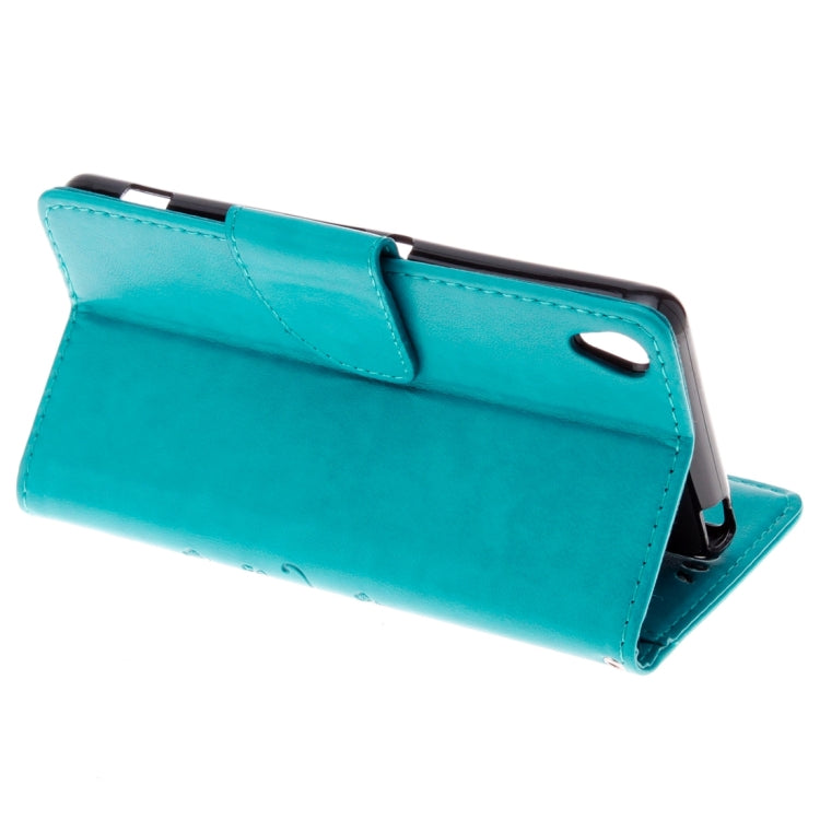 For Sony Xperia X Performance Butterflies Embossing Horizontal Flip Leather Case with Holder & Card Slots & Wallet & Lanyard