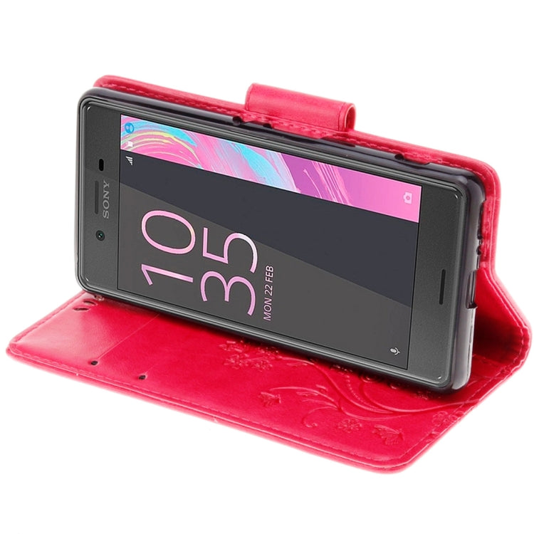 For Sony Xperia X Performance Butterflies Embossing Horizontal Flip Leather Case with Holder & Card Slots & Wallet & Lanyard