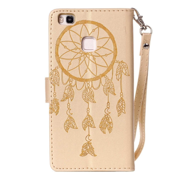 For Huawei  P9 Lite Crazy Horse Texture Dream Catcher Printing Horizontal Flip Leather Case with Holder & Card Slots & Wallet & Lanyard