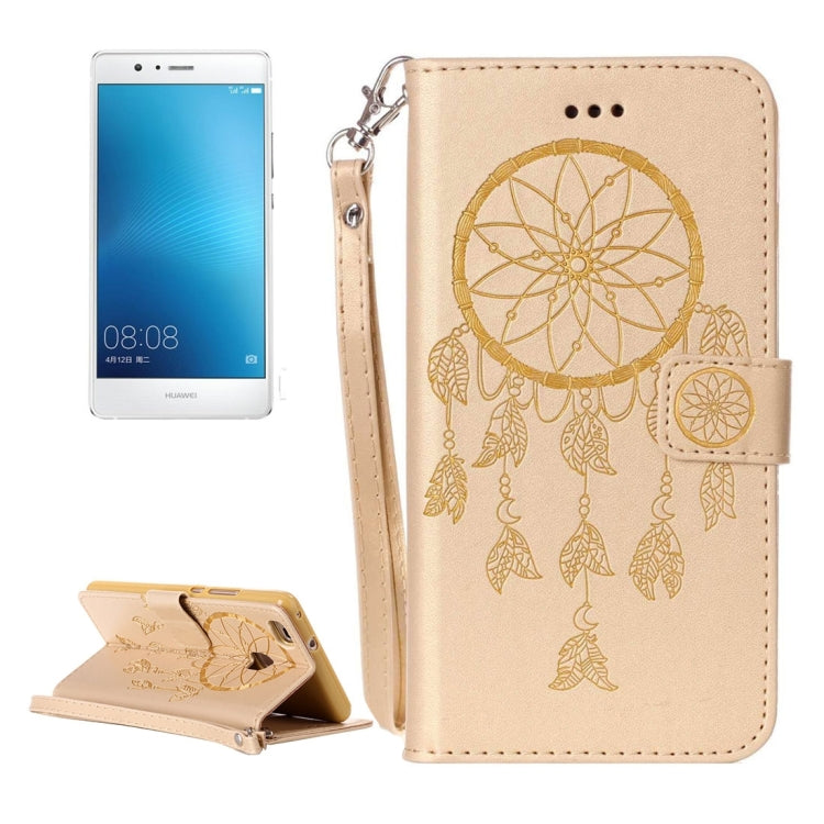 For Huawei  P9 Lite Crazy Horse Texture Dream Catcher Printing Horizontal Flip Leather Case with Holder & Card Slots & Wallet & Lanyard