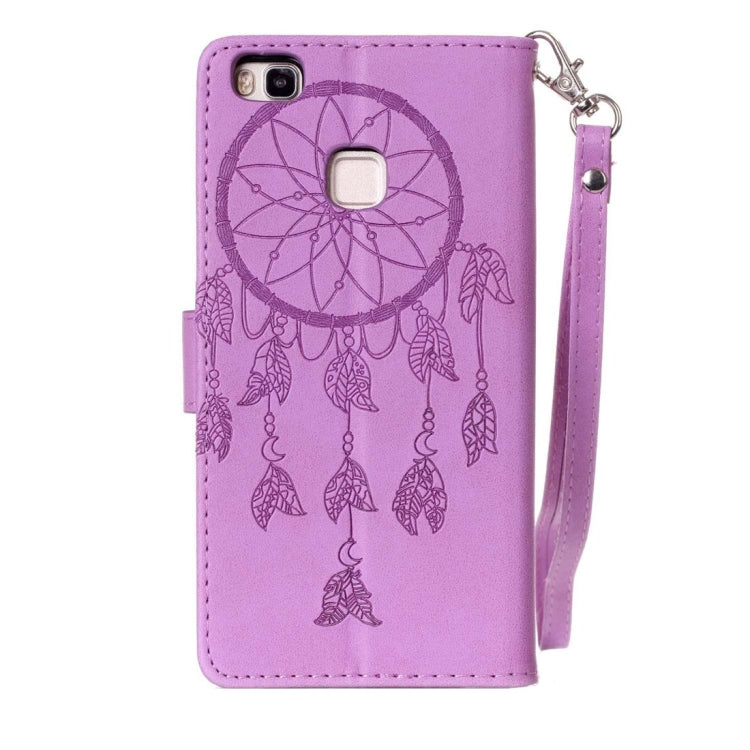 For Huawei  P9 Lite Crazy Horse Texture Dream Catcher Printing Horizontal Flip Leather Case with Holder & Card Slots & Wallet & Lanyard