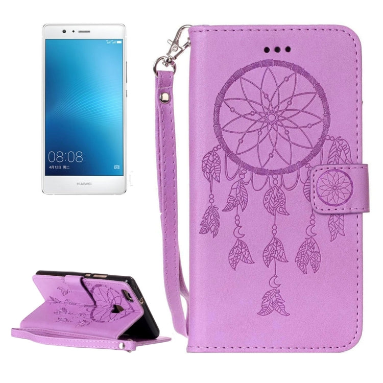 For Huawei  P9 Lite Crazy Horse Texture Dream Catcher Printing Horizontal Flip Leather Case with Holder & Card Slots & Wallet & Lanyard