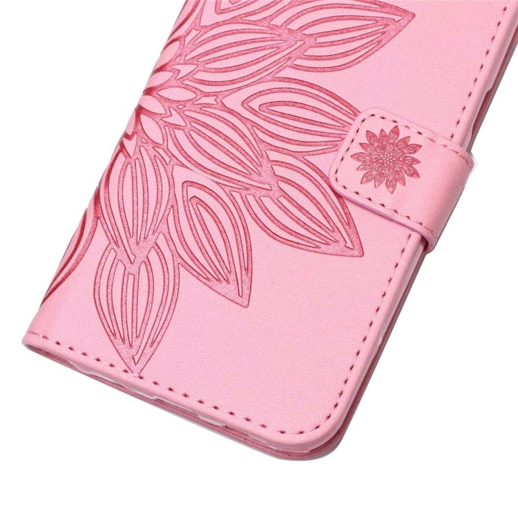 For Huawei  P9 Lite Crazy Horse Texture Half Flower Printing Horizontal Flip Leather Case with Holder & Card Slots & Wallet & Lanyard