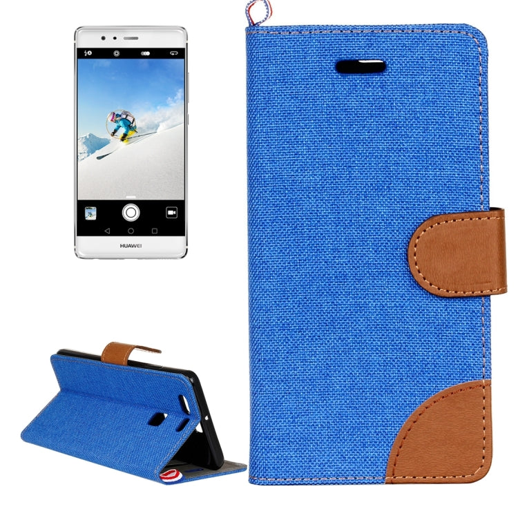 For Huawei  P9 Denim Texture Horizontal Flip Leather Case with Holder & Card Slots