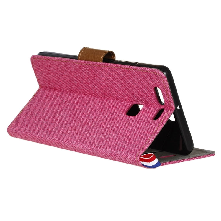 For Huawei  P9 Denim Texture Horizontal Flip Leather Case with Holder & Card Slots