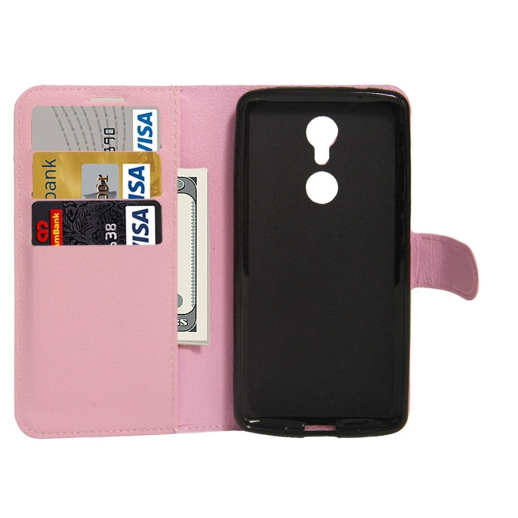 For ZTE AXON 7 Mini Litchi Texture Horizontal Flip PU Leather Case with Holder & Card Slots & Wallet