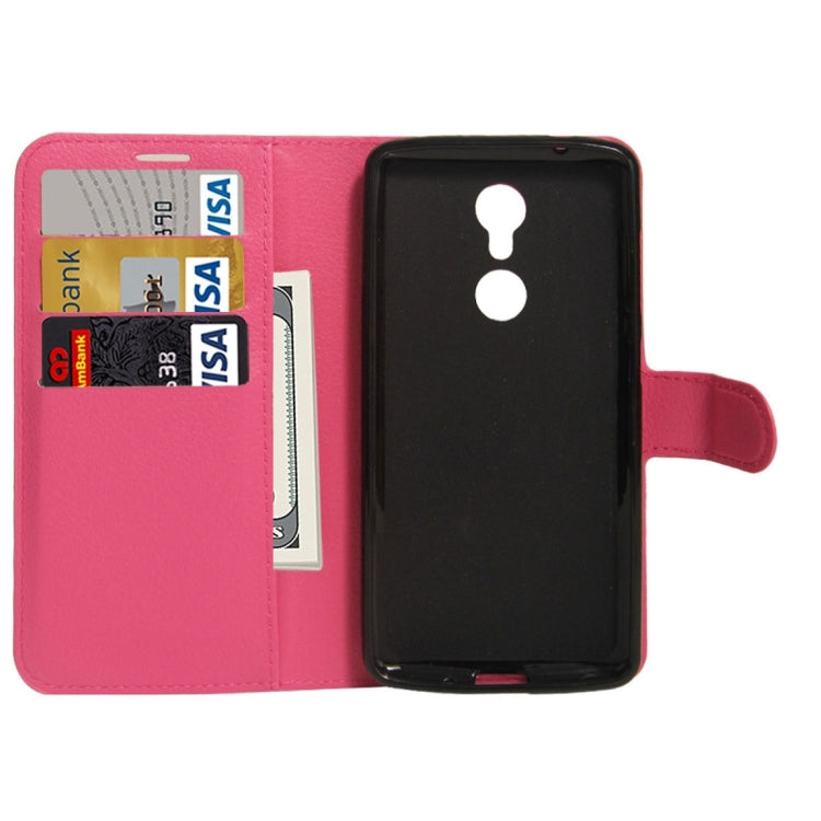 For ZTE AXON 7 Mini Litchi Texture Horizontal Flip PU Leather Case with Holder & Card Slots & Wallet