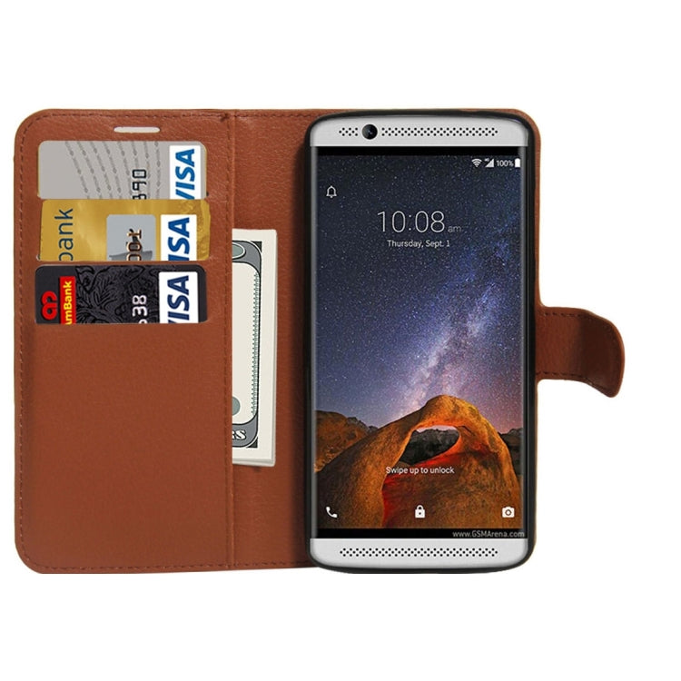 For ZTE AXON 7 Mini Litchi Texture Horizontal Flip PU Leather Case with Holder & Card Slots & Wallet