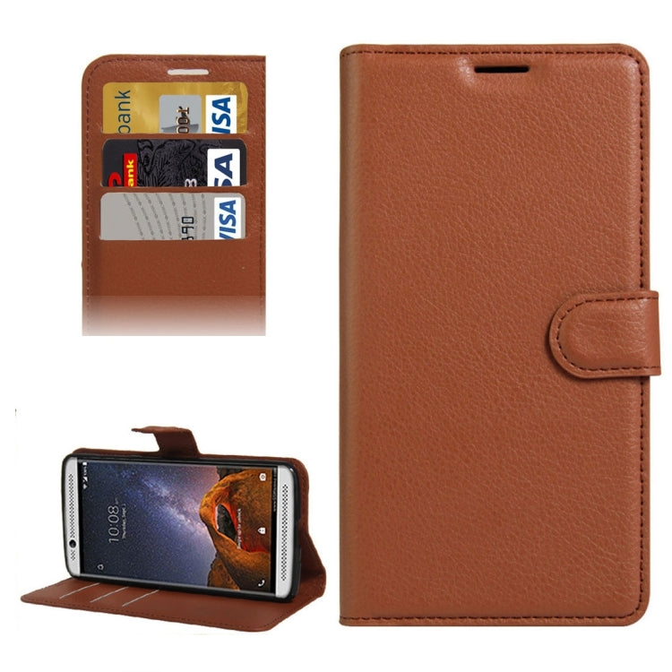 For ZTE AXON 7 Mini Litchi Texture Horizontal Flip PU Leather Case with Holder & Card Slots & Wallet