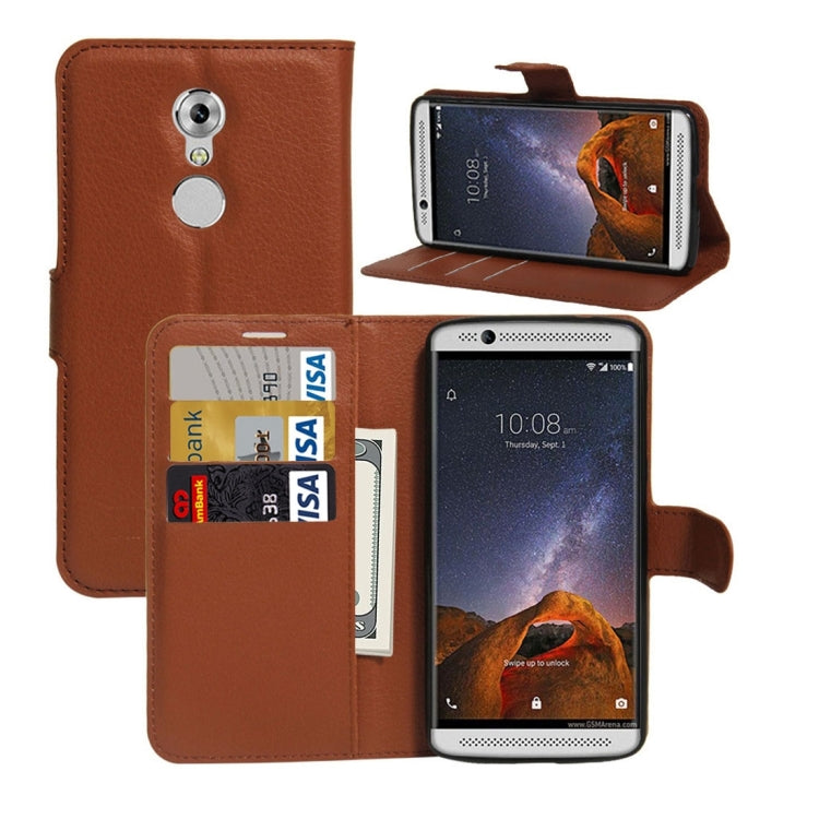 For ZTE AXON 7 Mini Litchi Texture Horizontal Flip PU Leather Case with Holder & Card Slots & Wallet