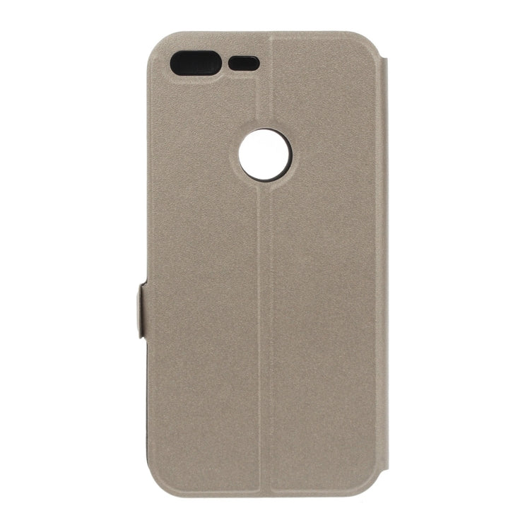 For Google Pixel XL Horizontal Flip Leather Case with Call Display ID & Holder