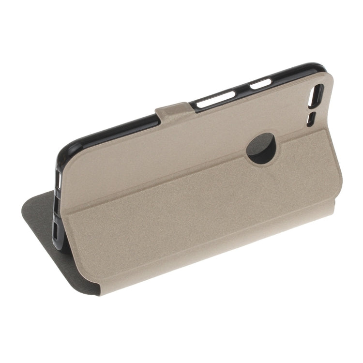 For Google Pixel XL Horizontal Flip Leather Case with Call Display ID & Holder