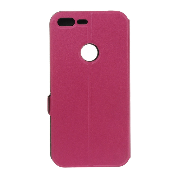 For Google Pixel XL Horizontal Flip Leather Case with Call Display ID & Holder