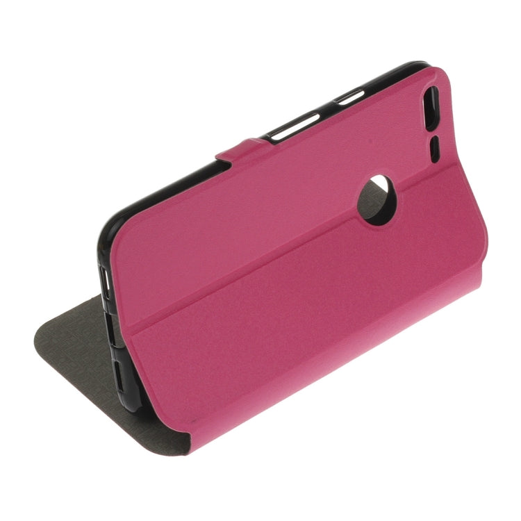 For Google Pixel XL Horizontal Flip Leather Case with Call Display ID & Holder