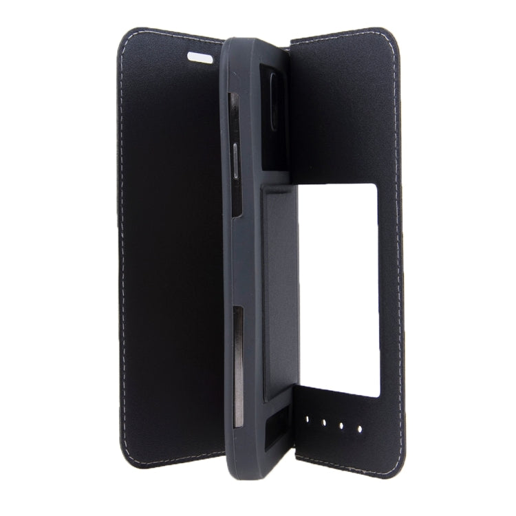HOMTOM for HT3, 5.0 inch Smartphone Matte Surface Horizontal Flip Leather Case with Holder & Screen Protector Film