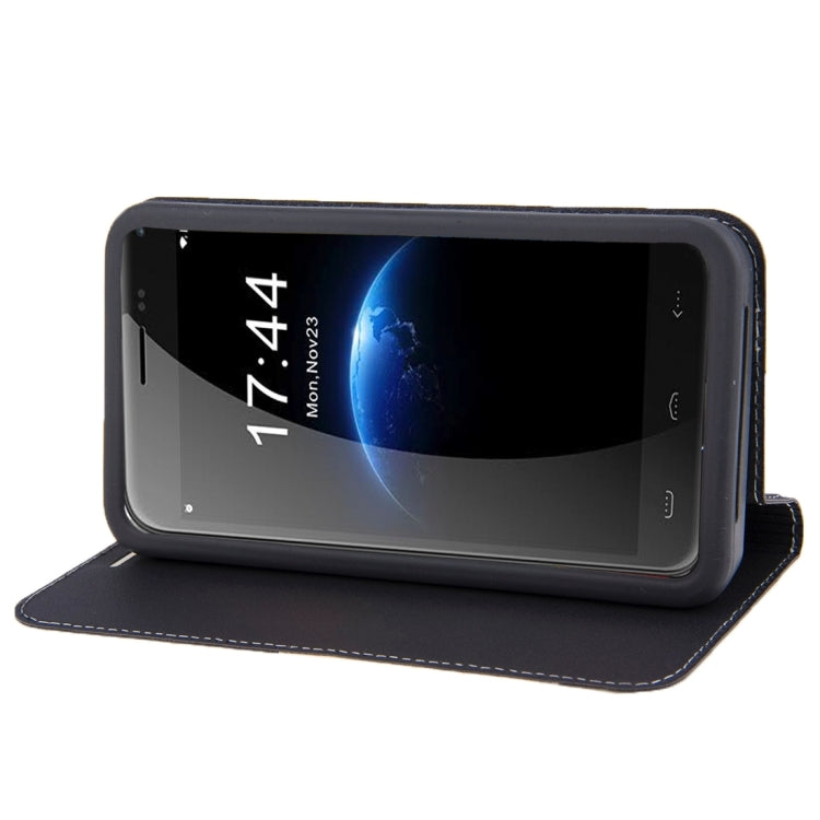 HOMTOM for HT3, 5.0 inch Smartphone Matte Surface Horizontal Flip Leather Case with Holder & Screen Protector Film