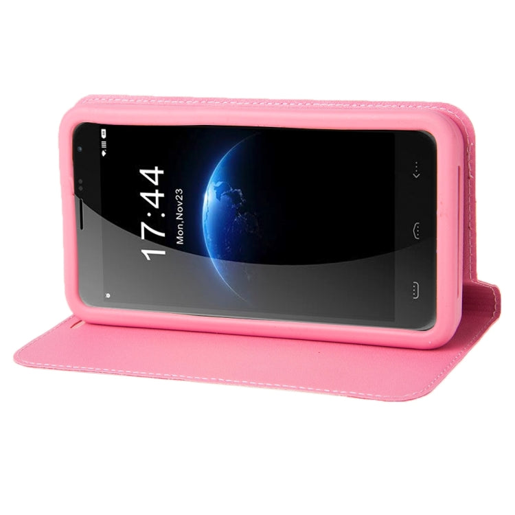 HOMTOM for HT3, 5.0 inch Smartphone Matte Surface Horizontal Flip Leather Case with Holder & Screen Protector Film