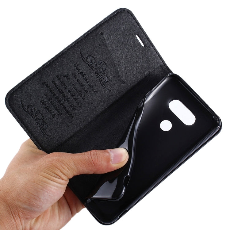 For LG G5 Lambskin Texture Horizontal Flip Magnetic Leather Case with Holder and Card Slot