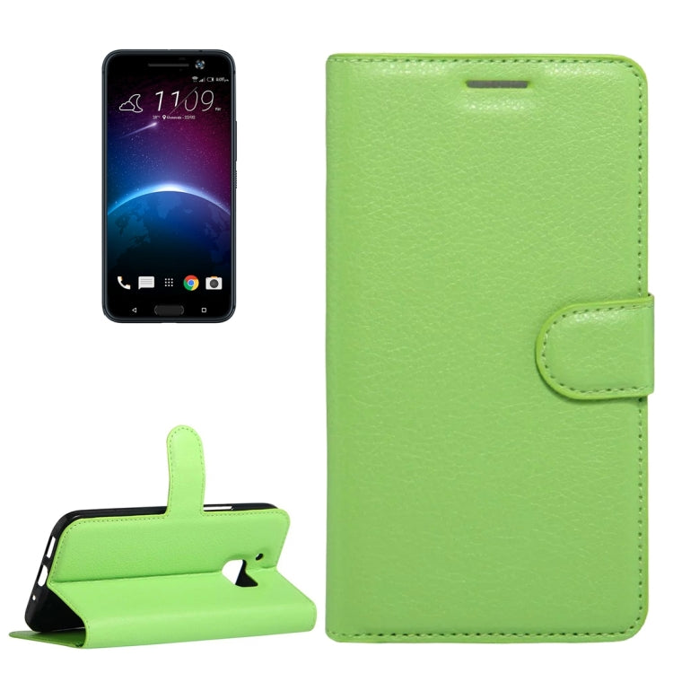 For HTC 10 Litchi Texture Horizontal Flip Leather Case with Holder & Card Slots & Wallet